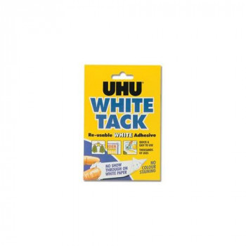 UHU White Tack Mastic Adhesive Non-staining Handy Pack Ref 2633 [Pack of 12]