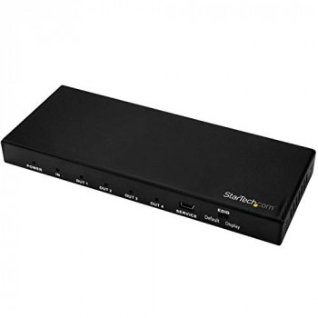 StarTech.com HDMI Splitter - 4-Port - 4K 60Hz - HDMI Splitter 1 In 4 Out - 4 Way HDMI Splitter - HDMI Port Splitter, Black