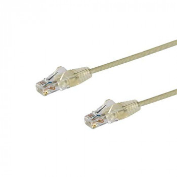 2.5 m CAT6 Cable - Slim CAT6 Patch Cord - Grey - Snagless RJ45 Connectors - Gigabit Ethernet Cable - 28 AWG (N6PAT250CMGRS)