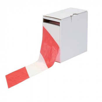 LSM 006-0100 75 mm x 500 m Barrier Tape - Red/White