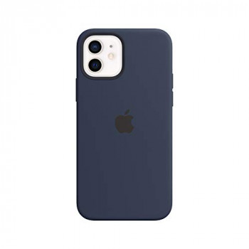 Apple Silicone Case with MagSafe (for iPhone 12 | 12 Pro) - Deep Navy