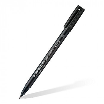 Staedtler 313-9 Lumocolor Universal Permanent Superfine Pens - Black, Pack of 10
