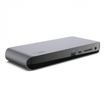 Belkin Thunderbolt 3 Dock Pro with 2.6 ft Thunderbolt 3 Cable (Thunderbolt Dock for macOS and Windows) Dual 4K @60Hz, 40 Gbps Transfer Speeds, 85 W Upstream Charging