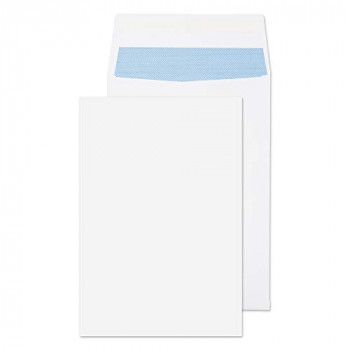 Blake Purely Packaging C4 324 x 229 x 25 mm 140 gsm Gusset Pocket Peel & Seal Envelopes (9000) White - Pack of 125