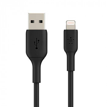 Belkin Lightning Cable (Boost Charge Lightning to USB Cable for iPhone, iPad, AirPods) MFi-Certified iPhone Charging Cable (Black, 3m)