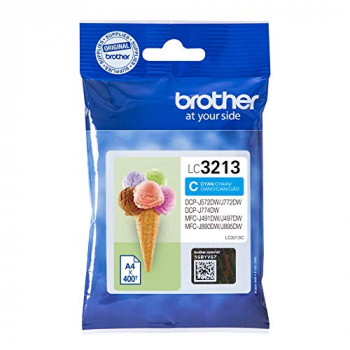 Brother LC3213C Inkjet Cartridge, High Yield, Cyan, Brother Genuine Supplies