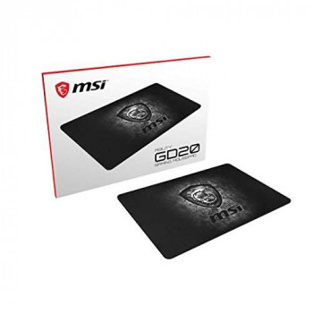 MSI AGILITY GD20 Pro Gaming Mousepad '320mm x 220mm, Pro Gamer ultra-smooth textile surface, Iconic MSI Dragon design, Anti-slip and shock-absorbing rubber base' - J02-VXXXXX4-EB9