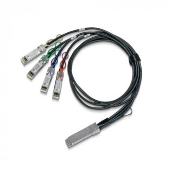 Mellanox LinkX - Câble d'attache directe 100GBase - QSFP28 pour SFP28-1.5 m - cuivre hybride/fibre optique - SFF-8402/SFF-8665/SFF-8636/IEEE 802.3by - sans halogène, passif
