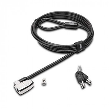 Kensington ClickSafe 2.0 Laptop Lock with Carbon Steel, Pivot and Rotate Cable - 1.8m Length (K64435WW)