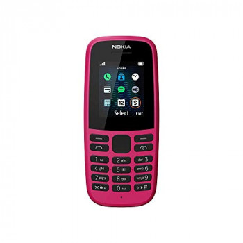 Nokia 105 (2019 edition) 1.77-Inch UK SIM Free Feature Phone (Single SIM) - Pink
