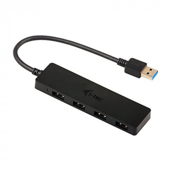 i-tec USB 3.0 Slim passive HUB 4 port without power adapter, for notebook, ultrabook, tablet, PC, Windows and Mac OS