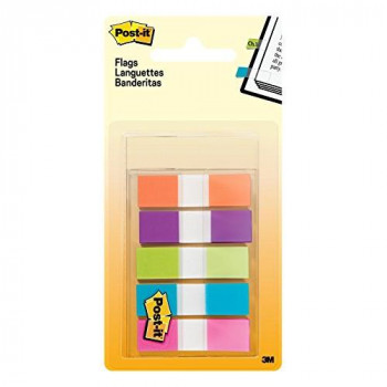 Post-It 624185 Small Index Flags, Multi-Coloured, Pack of 100