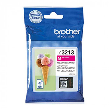 Brother LC3213M Inkjet Cartridge, High Yield, Magenta, Brother Genuine Supplies