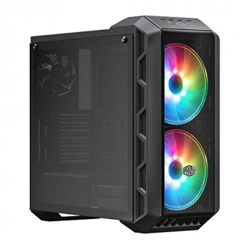 Cooler Master MasterCase H500 ARGB - PC Case with Dual 200mm Fans for High-Volume Airflow, Mesh and Transparent Front Chassis Panels, Flexible ATX Hardware Capacity