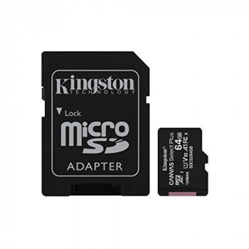 Kingston Canvas Select Plus microSD Card SDCS2/64 GB Class 10 (SD Adapter Included)