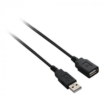 V7 V7E2USB2EXT-05M 5 m Male to Female USB 2.0 A to A Extension Cable - Black
