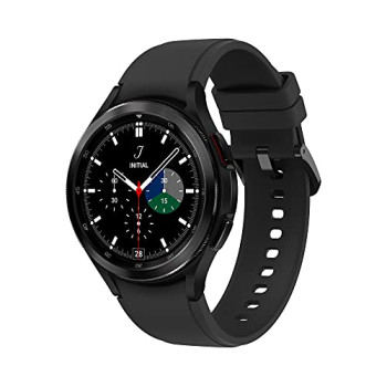 Samsung Galaxy Watch4 Classic Smart Watch, Rotating Bezel, Health Monitoring, Fitness Tracker, Bluetooth, 46mm, Black (UK Version)