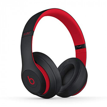 Beats Studio3 Wireless Noise Cancelling Over-Ear Headphones - Apple W1 Headphone Chip, Class 1 Bluetooth, Active Noise Cancelling, 22 Hours Of Listening Time - Defiant Black-Red