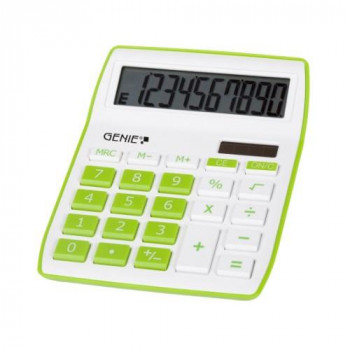 Genie 12266 Desktop Calculator - Green