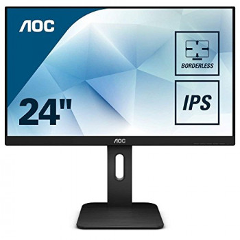 AOC 24P1 23.8" Widescreen IPS LED Black Multimedia Monitor (1920x1080/5ms/VGA/HDMI/DVI/DP)