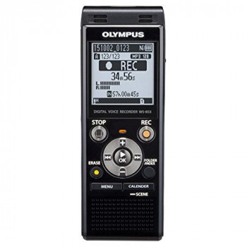Olympus WS-853 MP3 Digital Stereo Voice Recorder with 8 GB Flash Memory and Built-In USB - Silver