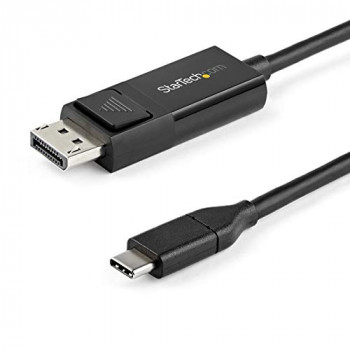 StarTech.com 6ft (2m) USB C to DisplayPort 1.2 Cable 4K 60Hz - Bidirectional DP to USB-C or USB-C to DP Reversible Video Adapter Cable - HBR2/HDR - USB Type C/TB3 Monitor Cable (CDP2DP2MBD)
