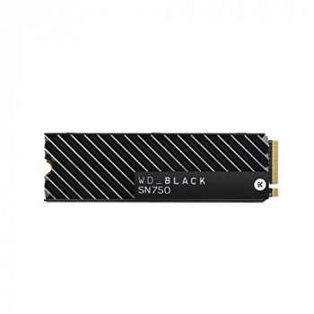WD Black SN750 High-Performance NVMe Internal Gaming SSD with Heatsink, 500 GB