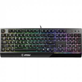 MSI VIGOR GK30 RGB MEMchanical Gaming Keyboard ' UK Layout, MECH. Membrane switches, 6-Zone RGB Lighting, RGB Mystic Light, water repellent keyboard design' - S11-04UK226-CLA