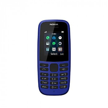 Nokia 105 (2019 edition) 1.77-Inch UK SIM Free Feature Phone (Single SIM) - Blue