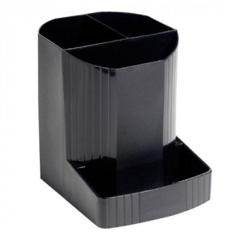 Exacompta Eco Pen Box Recycled Plastic W123xD90xH110mm Black Ref 675014D