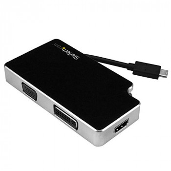 STARTECH CDPVGDVHDB 3-IN-1 VIDEO CONVERTER -USB TYPE C TO VGA DVI OR HDMI-4K - (Cables > Monitor Cables)