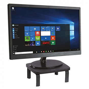 Kensington Monitor Stand - Small Ergonomic Screen Riser (W300 x D249 x H42 mm) with SmartFit System - Black (K52785WW)