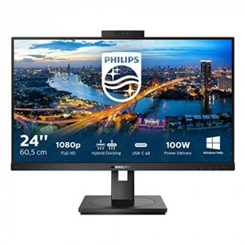 Philips P-line 326P1H - LED monitor - 32" (31.5" viewable) - 2560 x 1440 QHD @ 75 Hz - IPS - 350 cd/m² - 1000:1 - 4 ms - 2xHDMI, DisplayPort, USB-C - speakers - black texture