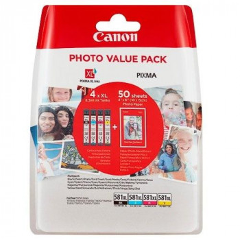Canon 2052C004 Multi-Pack XL Original Inkjet Cartridges - Multi-Pack (Black, Yellow, Magenta, Cyan) (Pack of 4)