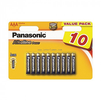 Panasonic LR03APB/10BW AAA Alkaline Power Batteries (Pack of 10)