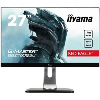 iiyama GB2760QSU-B1 27" G-Master Height Adjustable 144Mhz HD LED Gaming Monitor with FreeSync and USB - Black
