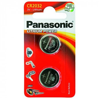 Panasonic CR2032 3V Cell Power Lithium Coin Battery (Twin Pack)