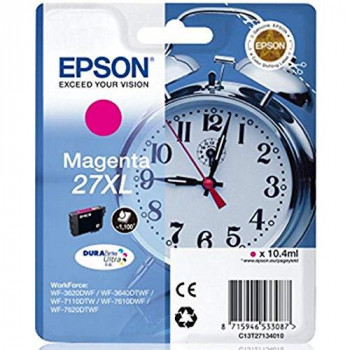 Epson C13T27134012 Alarm Clock No.27 X-Large Series High Capacity Ink Cartridge, Magenta, Genuine