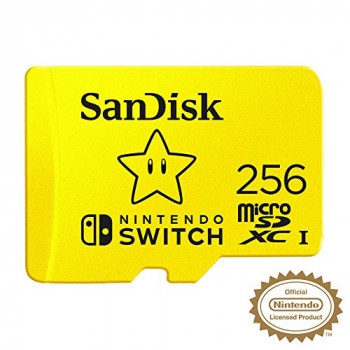 SanDisk SDSQXAO-256G-GNCZN microSDXC UHS-I Card for Nintendo Switch, 256 GB, Nintendo Licensed Product