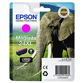 Epson 24 X-Large Series Elephant Ink Cartridge, Magenta, Genuine