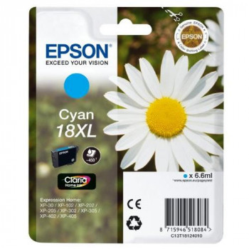 Epson XP 30/202/302/405 6.6 ml Ink Cartridge X-Large High Capacity, Cyan, Genuine