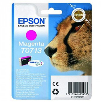 Epson Original T0713 Durabrite Ink Cartridge, Magenta, Genuine