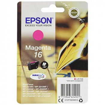 Epson C13T16234012 16 Series Ink Cartridge, Magenta, Genuine