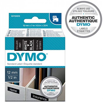 Dymo 45021 Thermal Label - 12 mm Width x 7 m Length