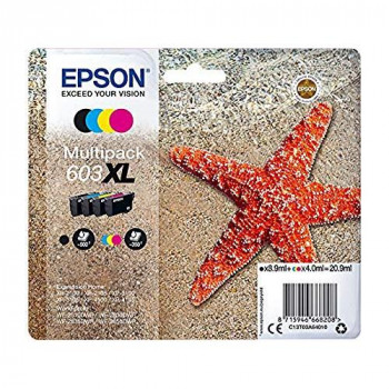 Epson Original Ink Cartridge Compatible with Expression Home/Workforce Series, 850 Pages, Cyan/Magenta/Yellow/Black, Multipack
