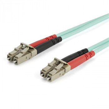 StarTech.com 7m OM3 LC to LC Multimode Duplex Fiber Optic Patch Cable - Aqua - 50/125 - LSZH Fiber Optic Cable - 10Gb