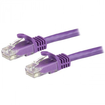 StarTech.com 15m Purple Gigabit Snagless RJ45 UTP Cat6 Patch Cable - 15 m Patch Cord - Cat 6 Patch Cable