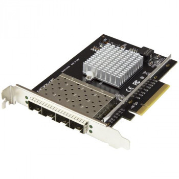 StarTech.com Quad Port SFP+ Server Network Card - PCIe Network Card - Intel XL710 Chip - 10Gb Ethernet Card - 4 Port NIC Card